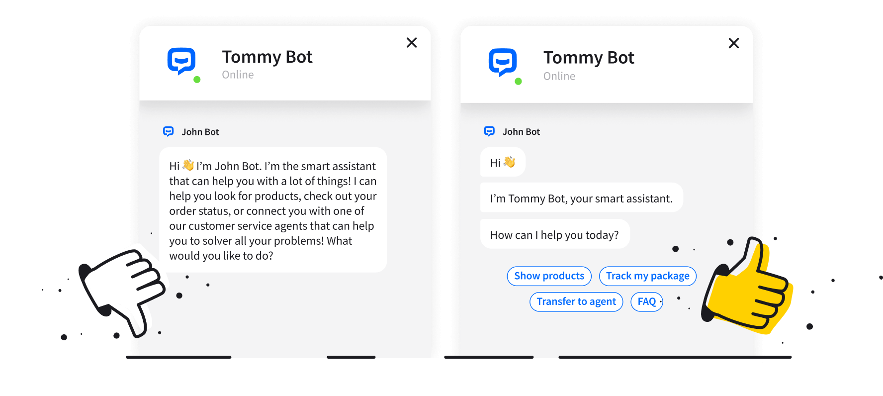 Message chunking for chatbots